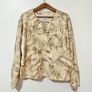 REI Co-op Campout Sweatshirt Size XL Alava‎ Ferns White Oak Cotton Women's